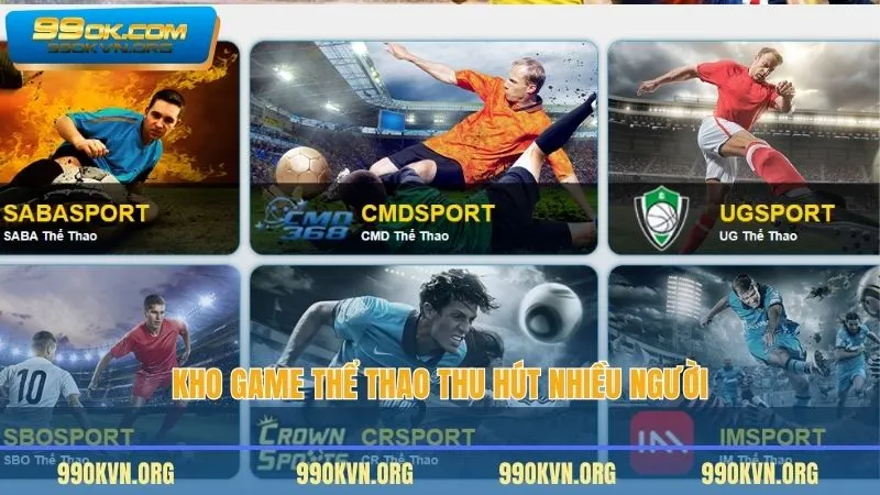 Kho game thể thao thu hút nhiều người